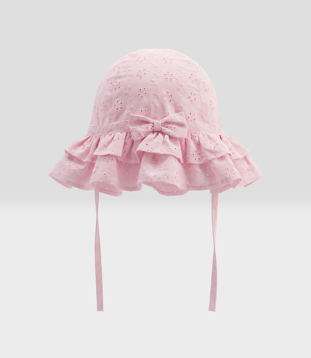 Gorro recién nacida bucket con flores