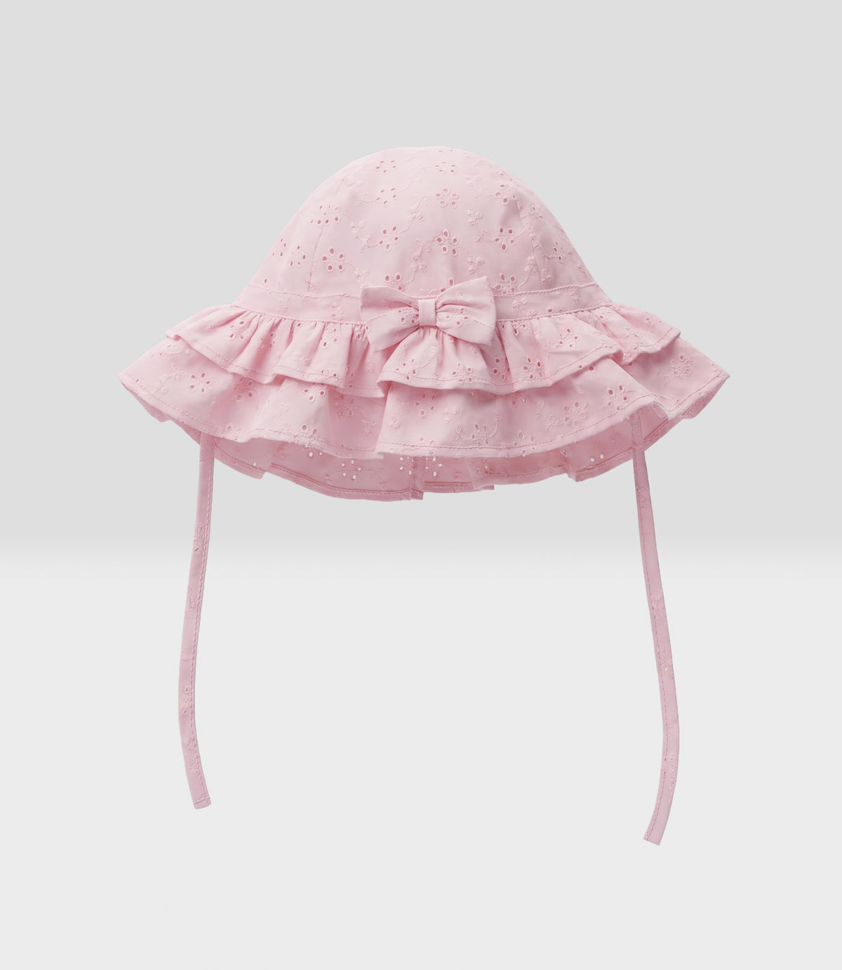 Gorro recién nacida bucket con flores