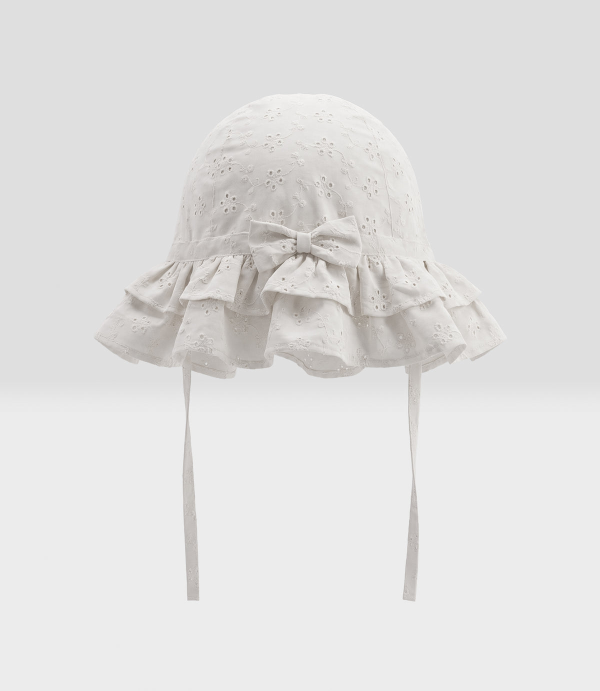 Gorro recién nacida bucket con flores