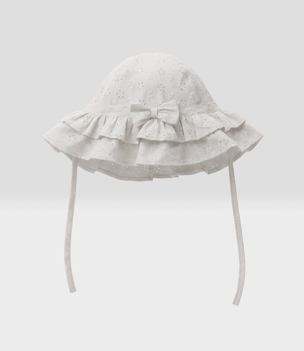 Gorro recién nacida bucket con flores