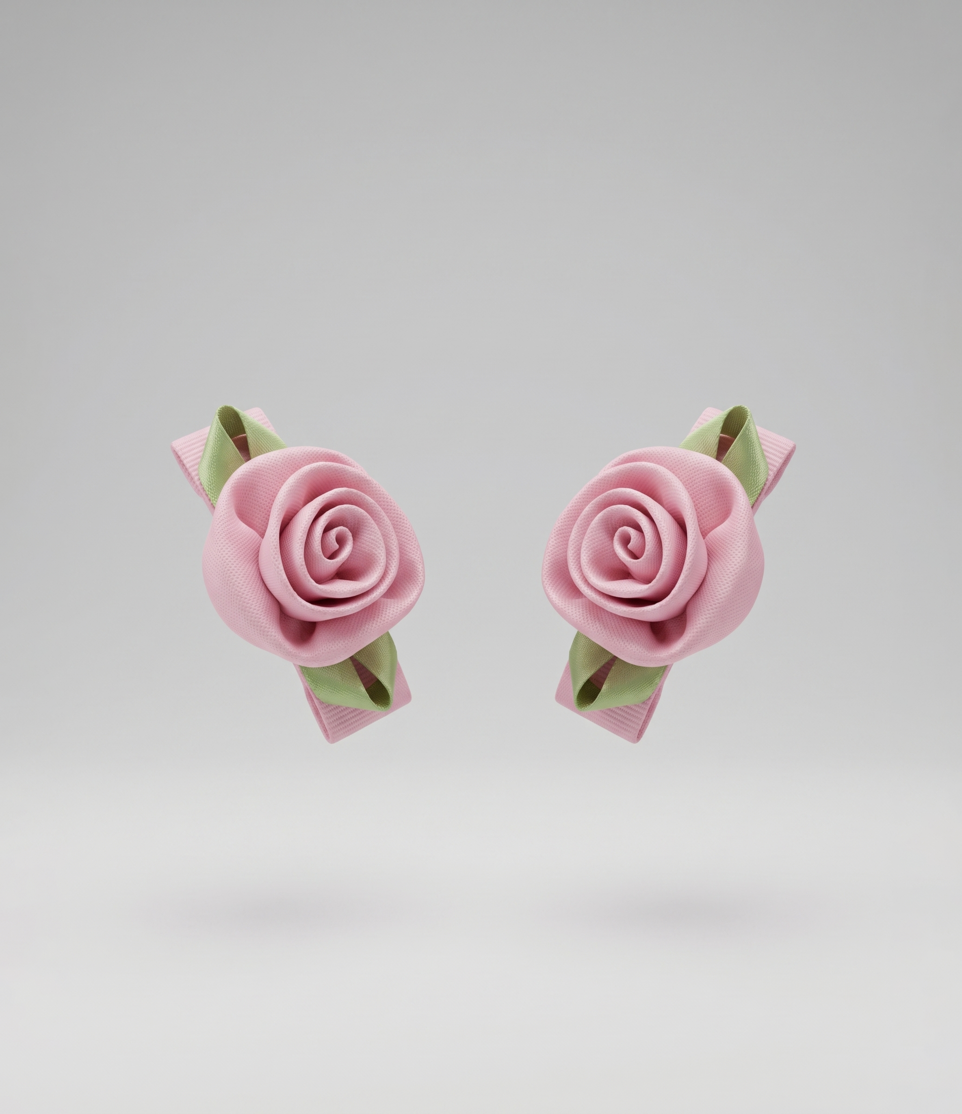 Pinche recién nacida con flores Talla única / Rosado