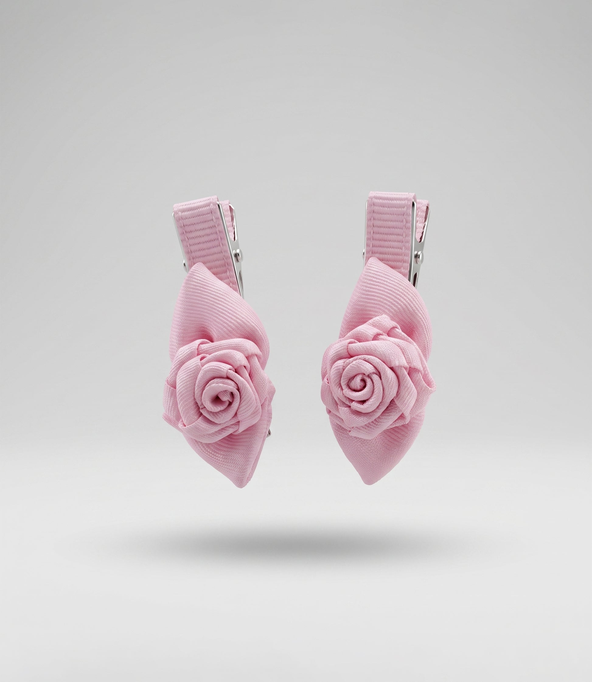 Pinche recién nacida con flores Talla única / Rosado