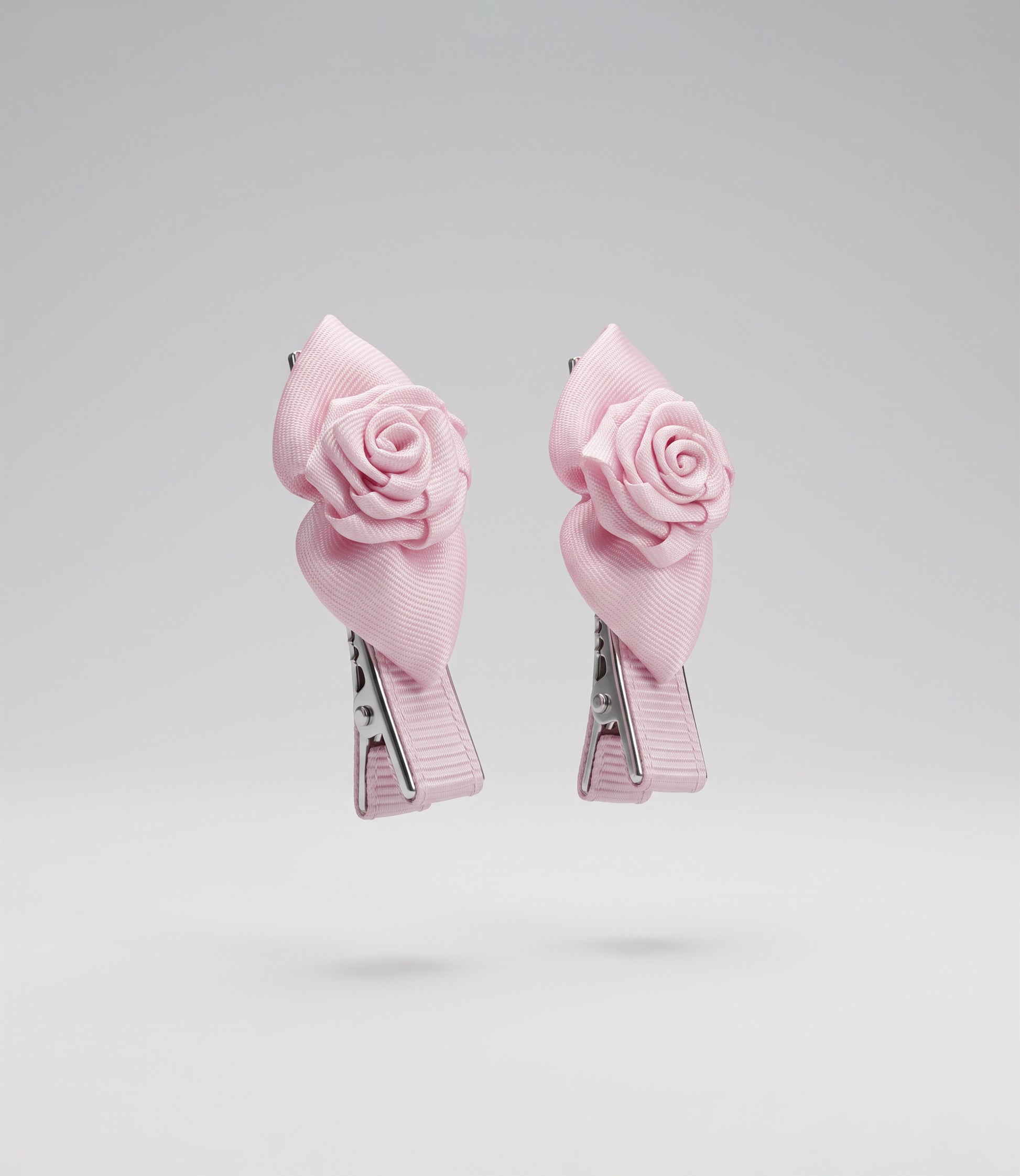 Pinche recién nacida con flores Talla única / Rosado