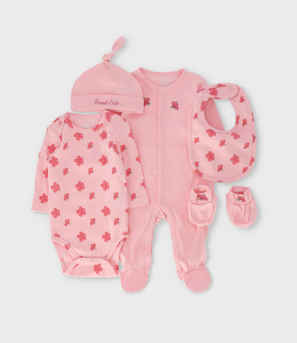 Set general recién nacida 5 piezas