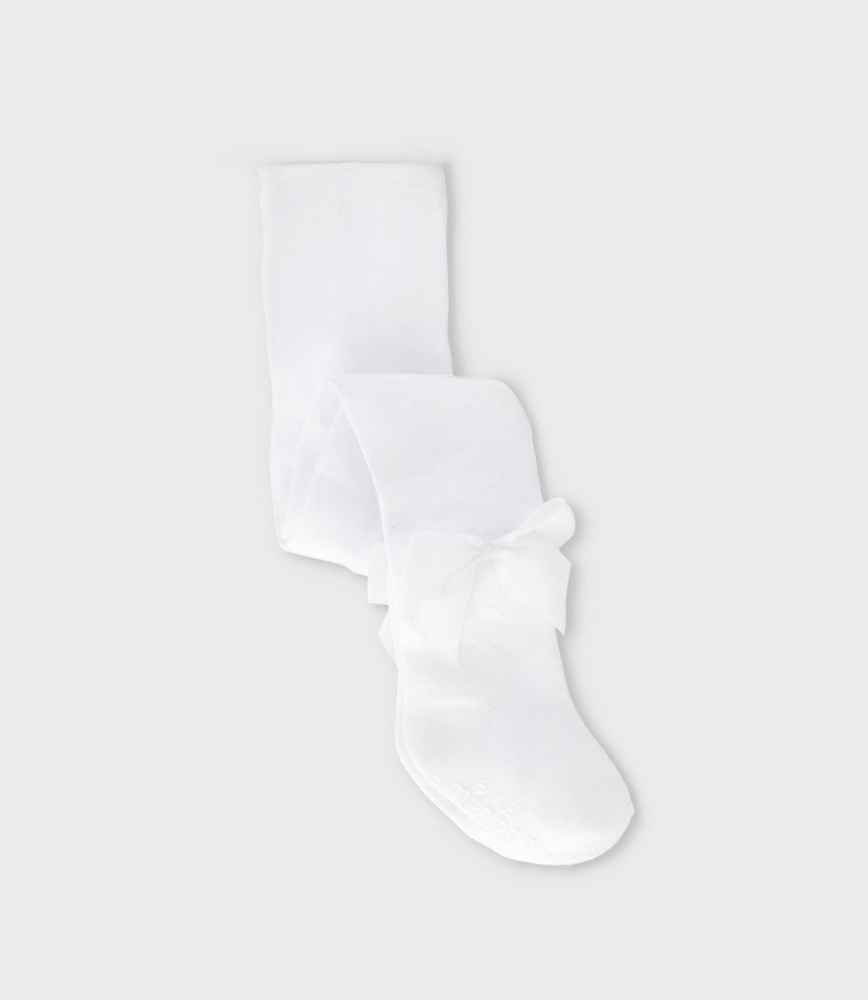 Panty recién nacida de algodón con lazos 0-6 meses / Blanco