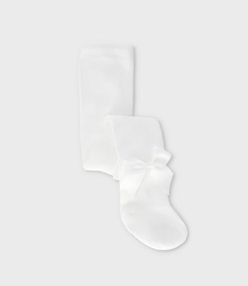 Panty recién nacida de algodón con lazos 0-6 meses / Crudo