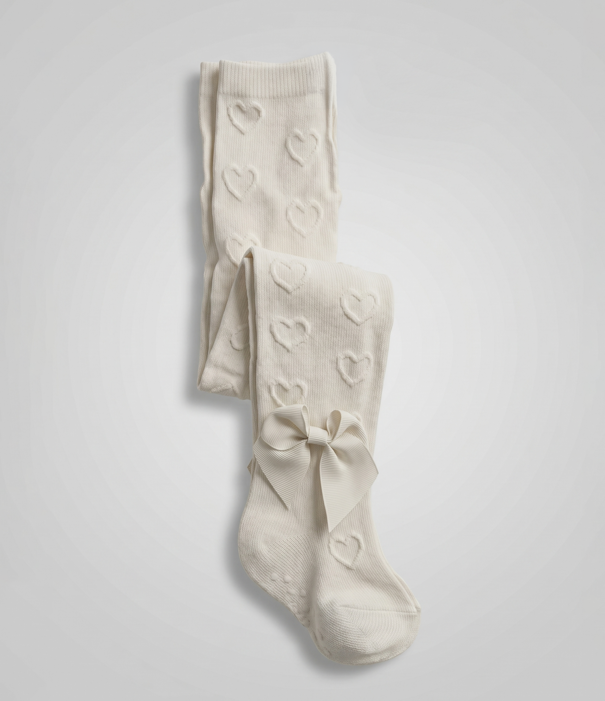 Panty recién nacida de algodón con lazo 0-6 meses / Blanco