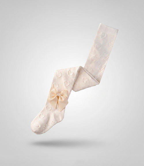 Panty recién nacida de algodón con lazo 0-6 meses / Crudo