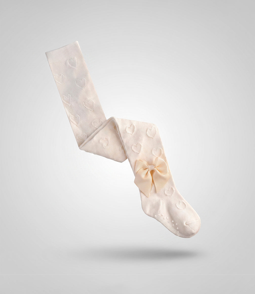 Panty recién nacida de algodón con lazo 0-6 meses / Crudo