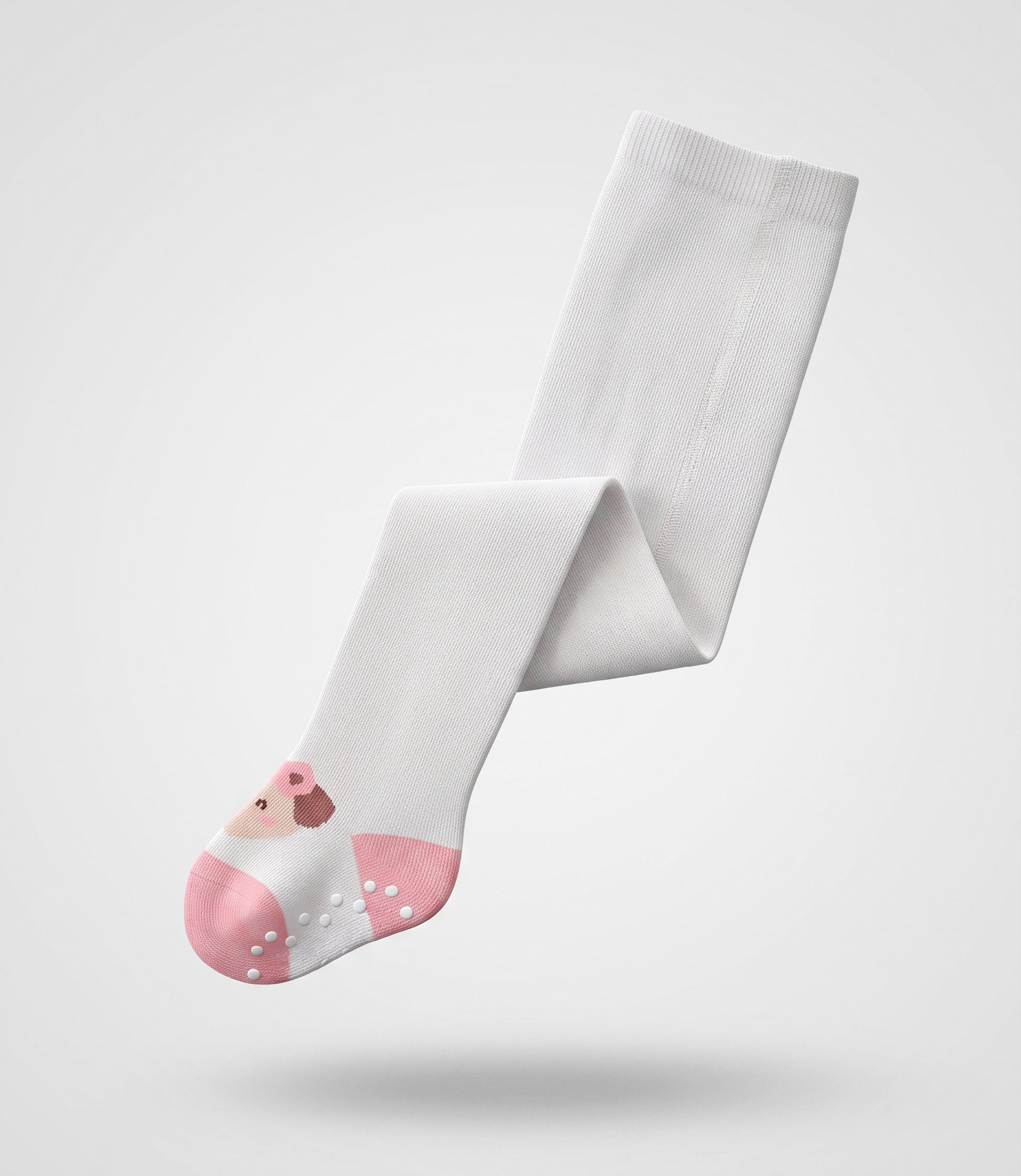 Panty recién nacida de algodón con lazo 6-12 meses / Blanco