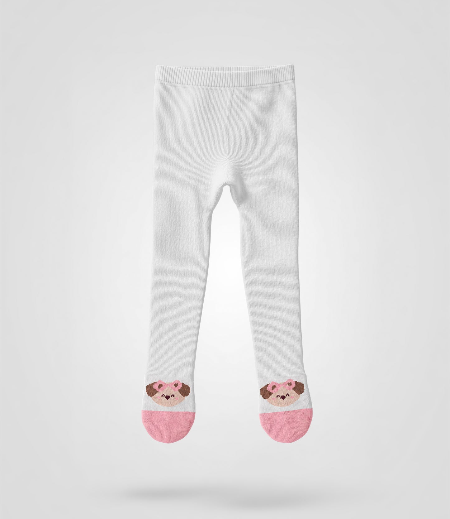 Panty recién nacida de algodón con lazo 6-12 meses / Blanco