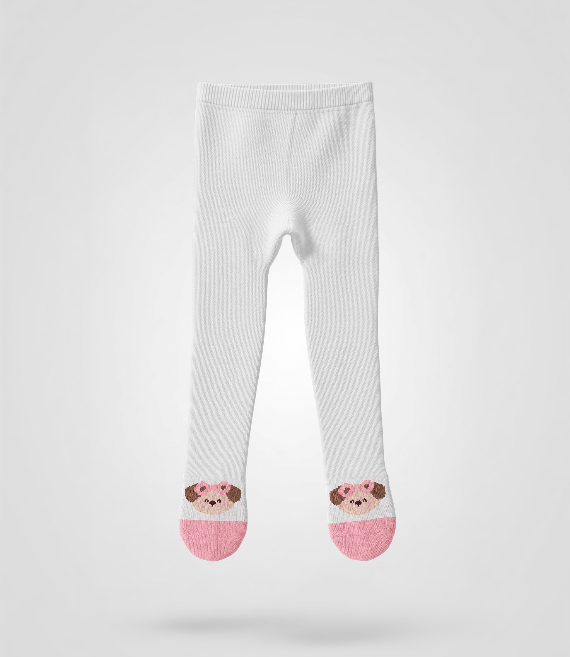 Panty recién nacida de algodón con lazo 6-12 meses / Blanco