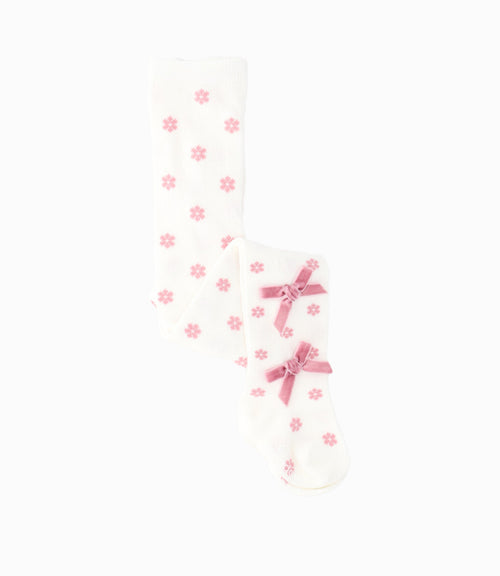 Panty recién nacida con puntos 0-6 meses / Blanco