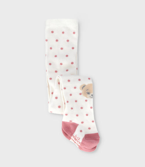 Panty recién nacida con osito 0-6 meses / Blanco