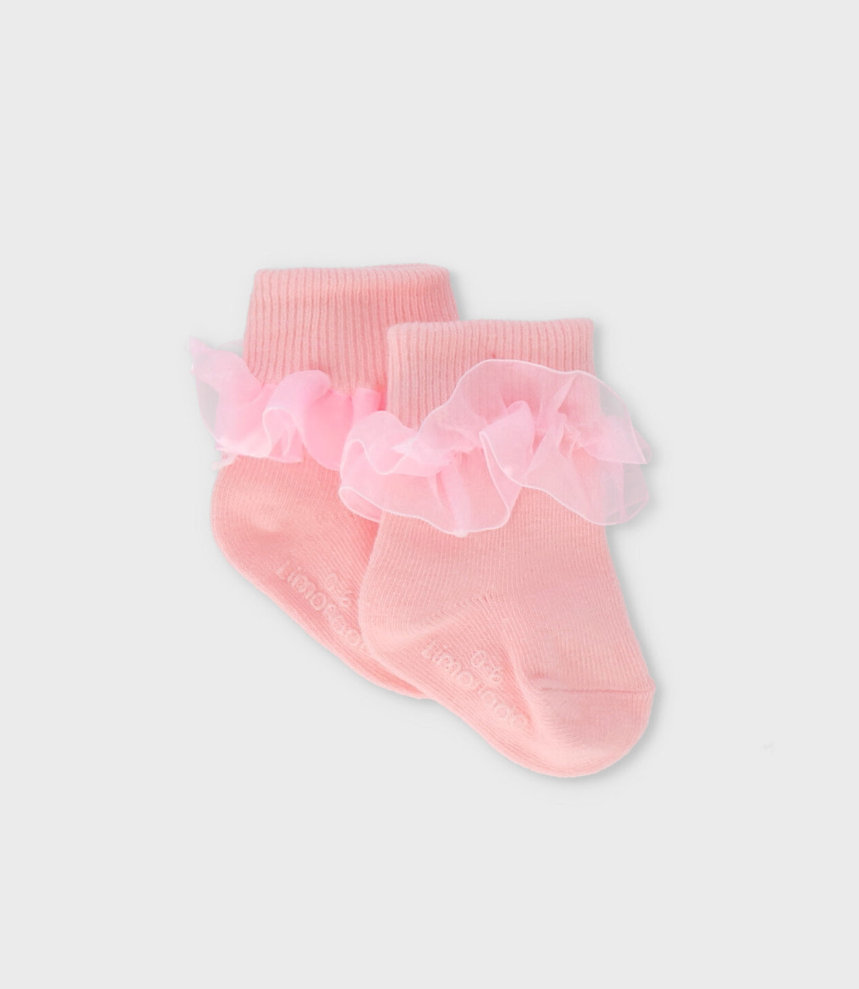 Calcetín recién nacida con vuelos 0-6 meses / Rosado