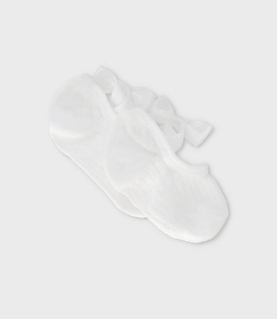 Calcetín recién nacida con elástico 0-6 meses / Blanco