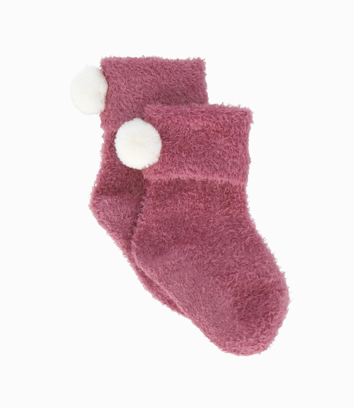 Calcetín recién nacida con diseño 0-6 meses / Palo Rosa