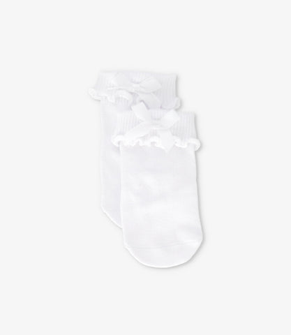 Calcetín recién nacida con lazo