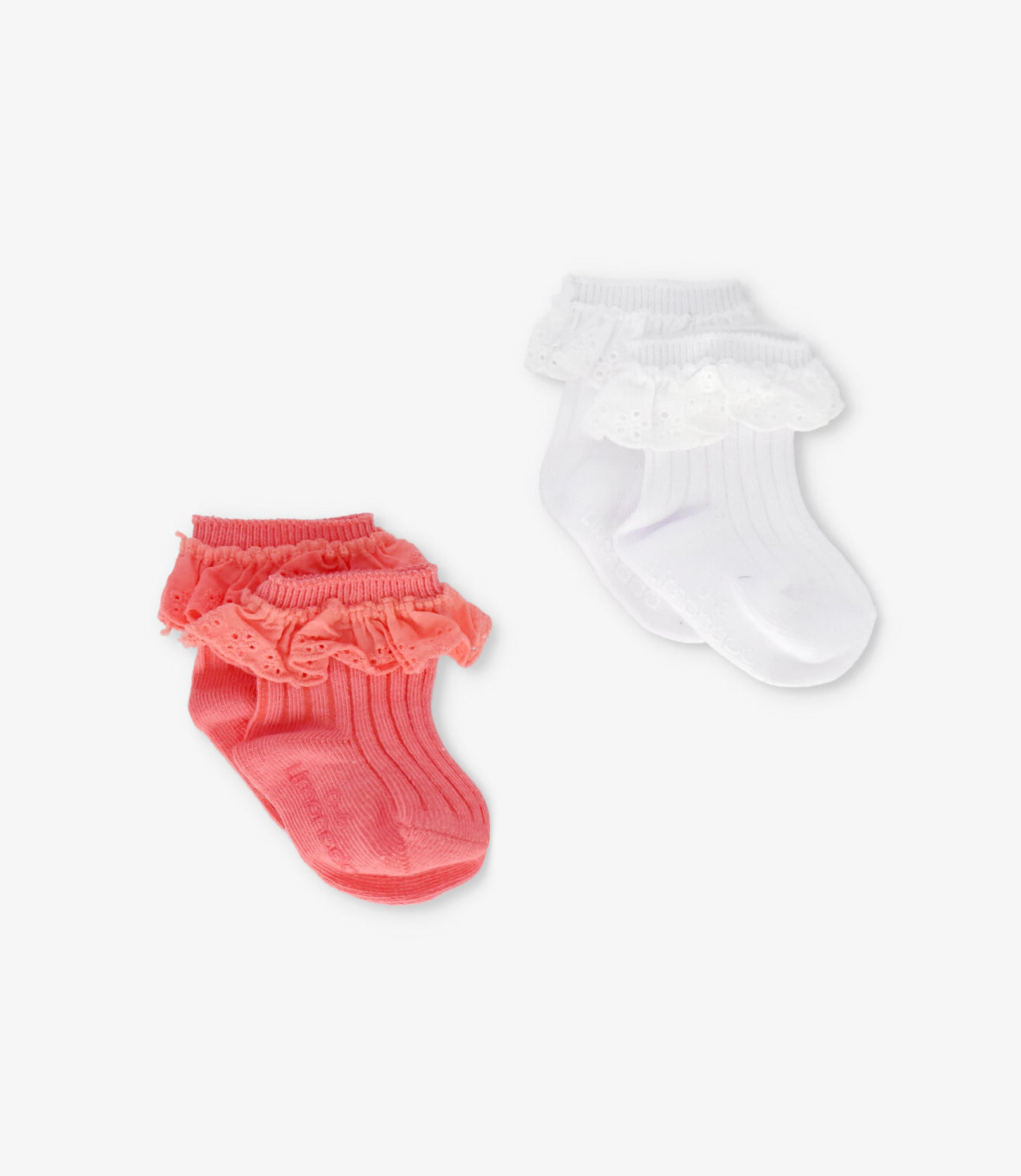 Pack calcetín recién nacida 2 pares 0-6 meses / Rosado