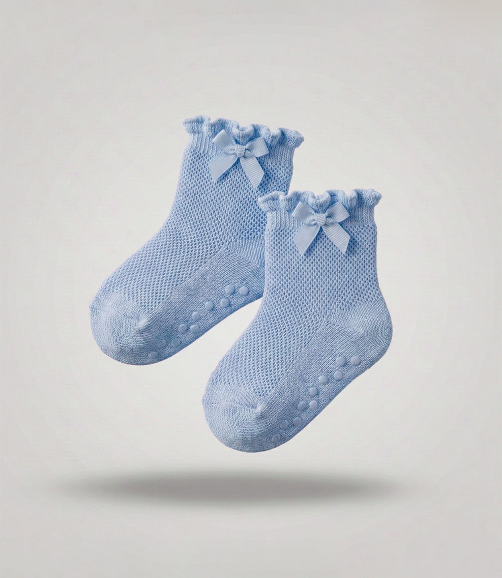 Pack calcetín recién nacida 2 pares 0-6 meses / Celeste
