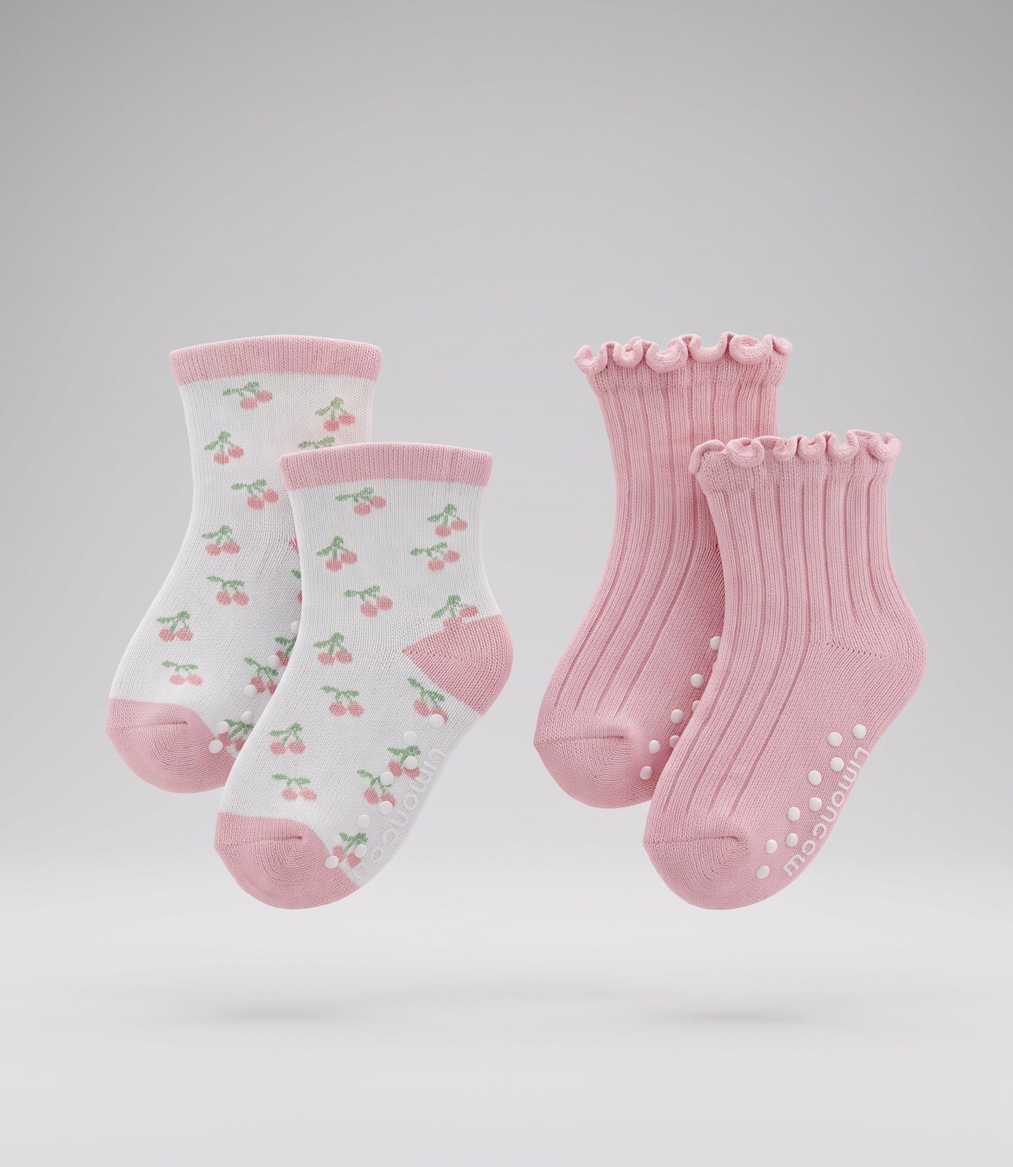 Pack calcetín recién nacida 2 pares 0-6 meses / Rosado