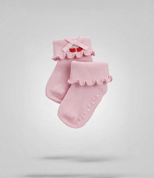 Pack calcetín recién nacida 2 pares 0-6 meses / Rosado
