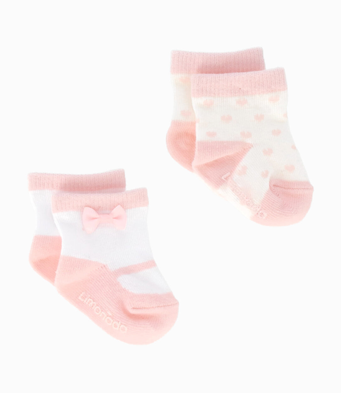 Pack calcetín recién nacida con diseño 0-6 meses / Rosado