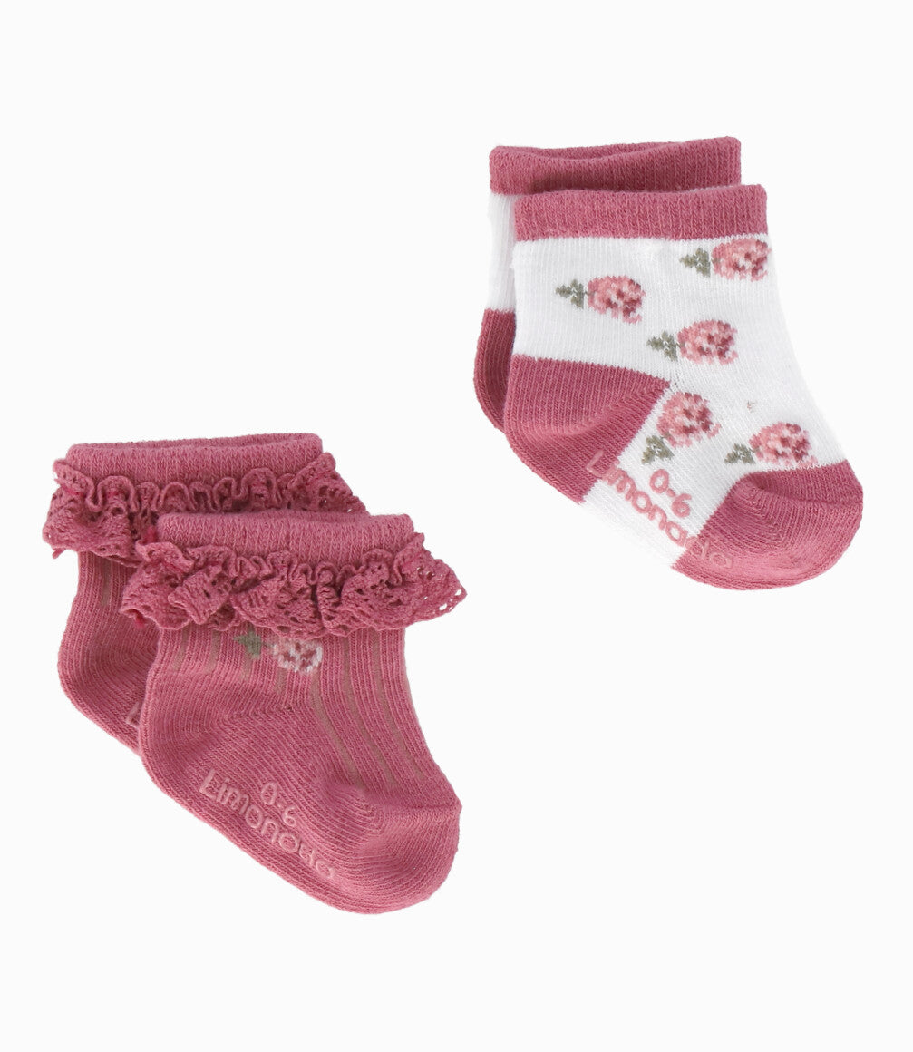 Pack calcetín recién nacida con flores 0-6 meses / Varios