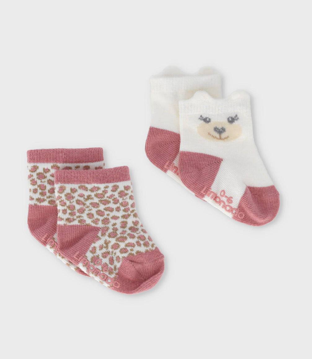 Pack calcetín recién nacida 2 pares 0-6 meses / Blanco