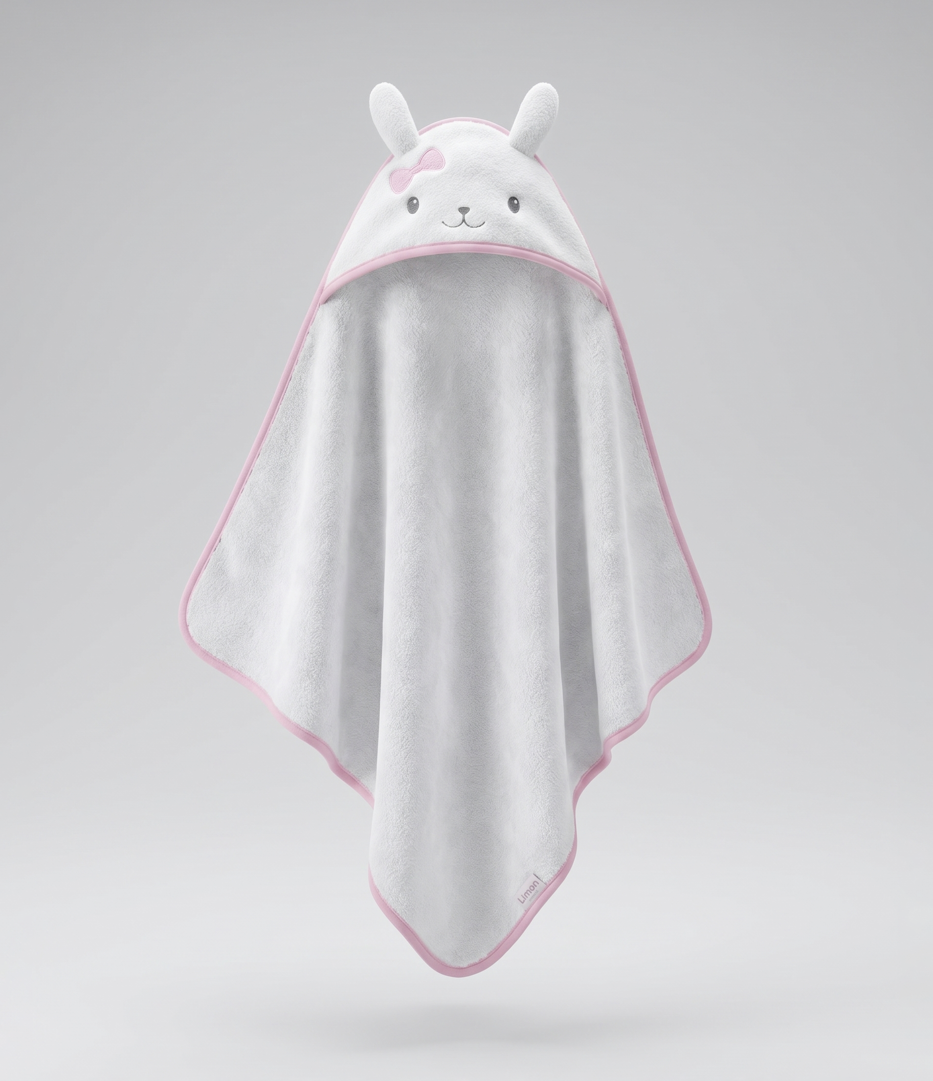 Toalla recién nacida con gorro Talla única / Crudo