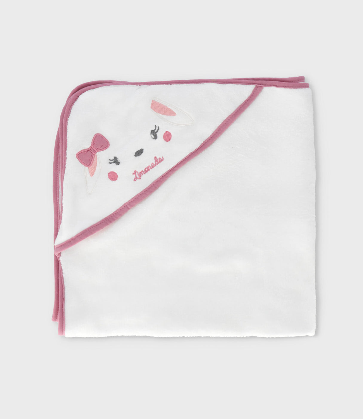 Toalla recién nacida envolvente Talla única / Rosado