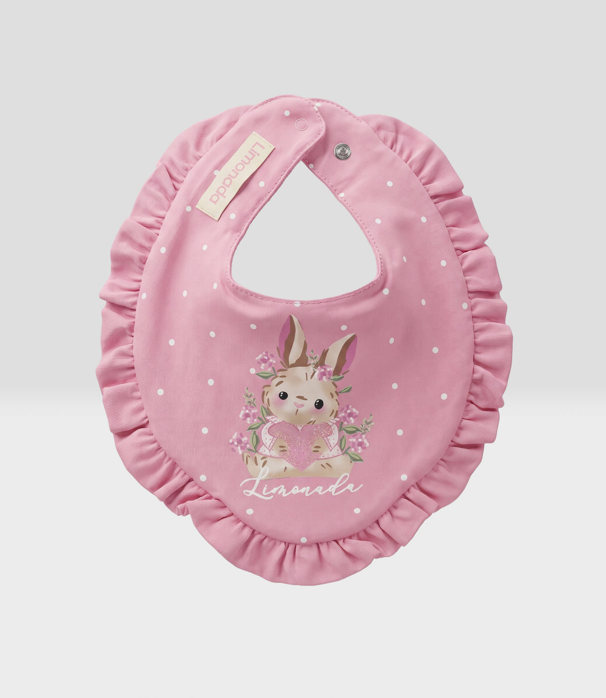 Babero recién nacida de conejo Talla única / Celeste