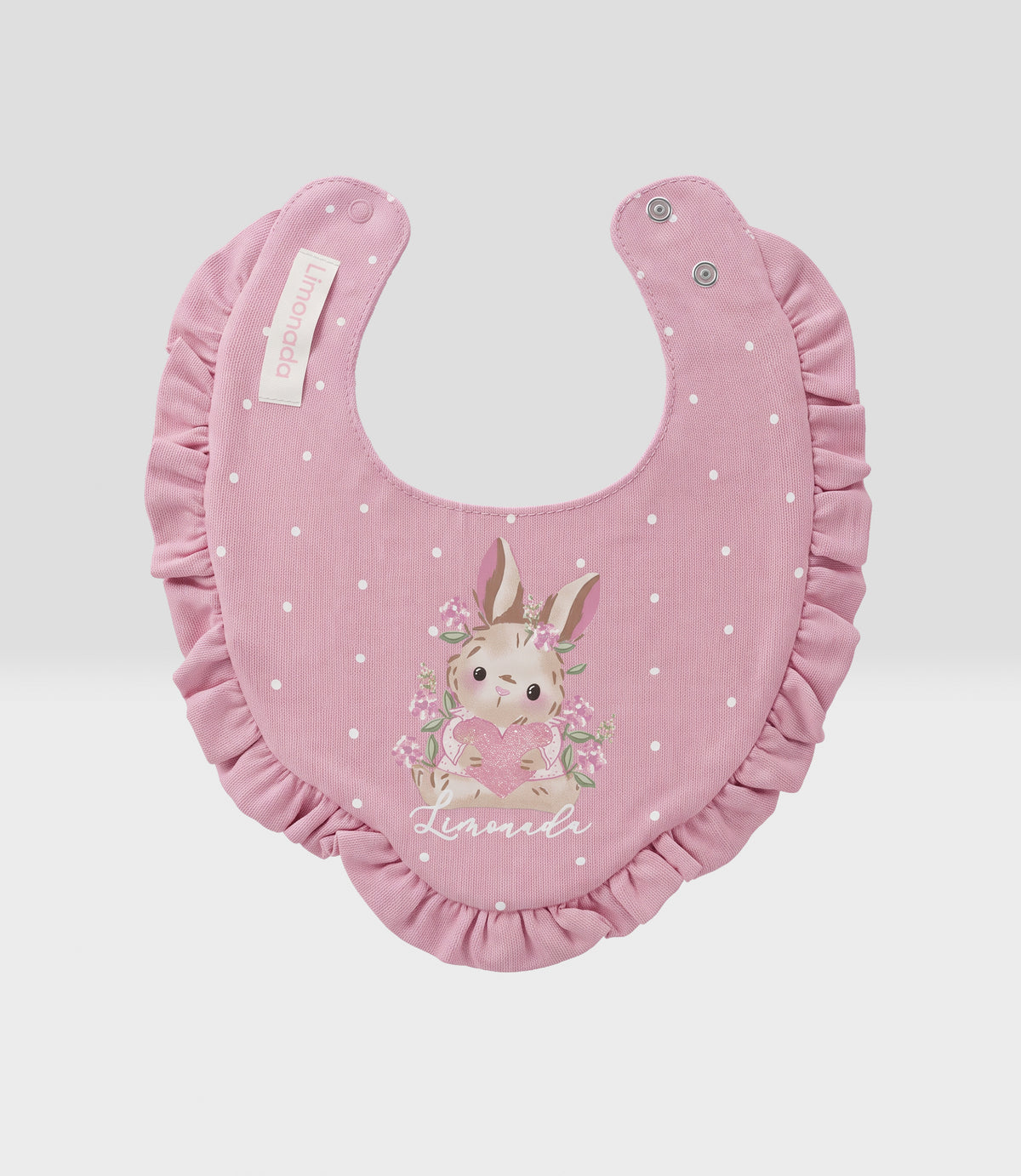 Babero recién nacida de conejo Talla única / Celeste