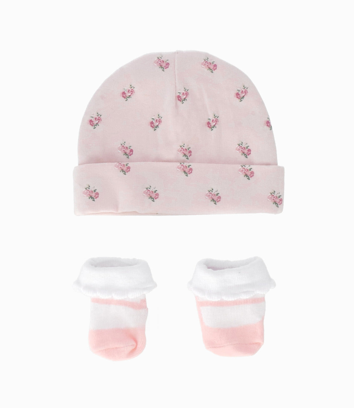 Pack recién nacida de gorro y mitones Talla Única / Rosado