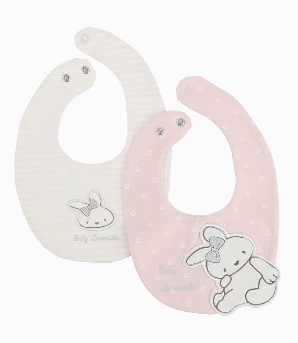 Pack Babero Recién Nacida 2 Unidades Talla Única / Rosado