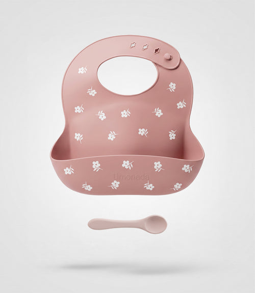 Pack babero recién nacida de alimentación Talla única / Rosado