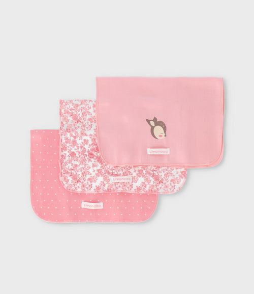 Pack tuto recién nacida 3 unidades Talla única / Rosado