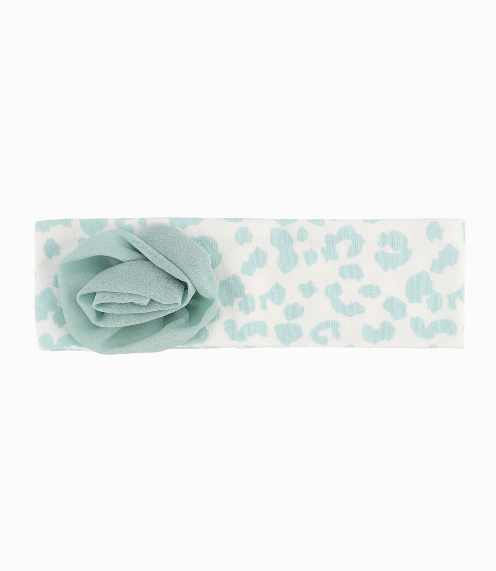 Cintillo Tela Recién Nacida Animal Print Talla Única / Menta