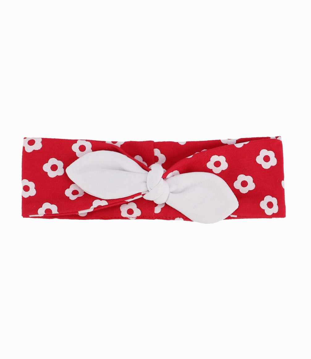 Cintillo Tela Recién Nacida Floreado Talla Única / Rojo