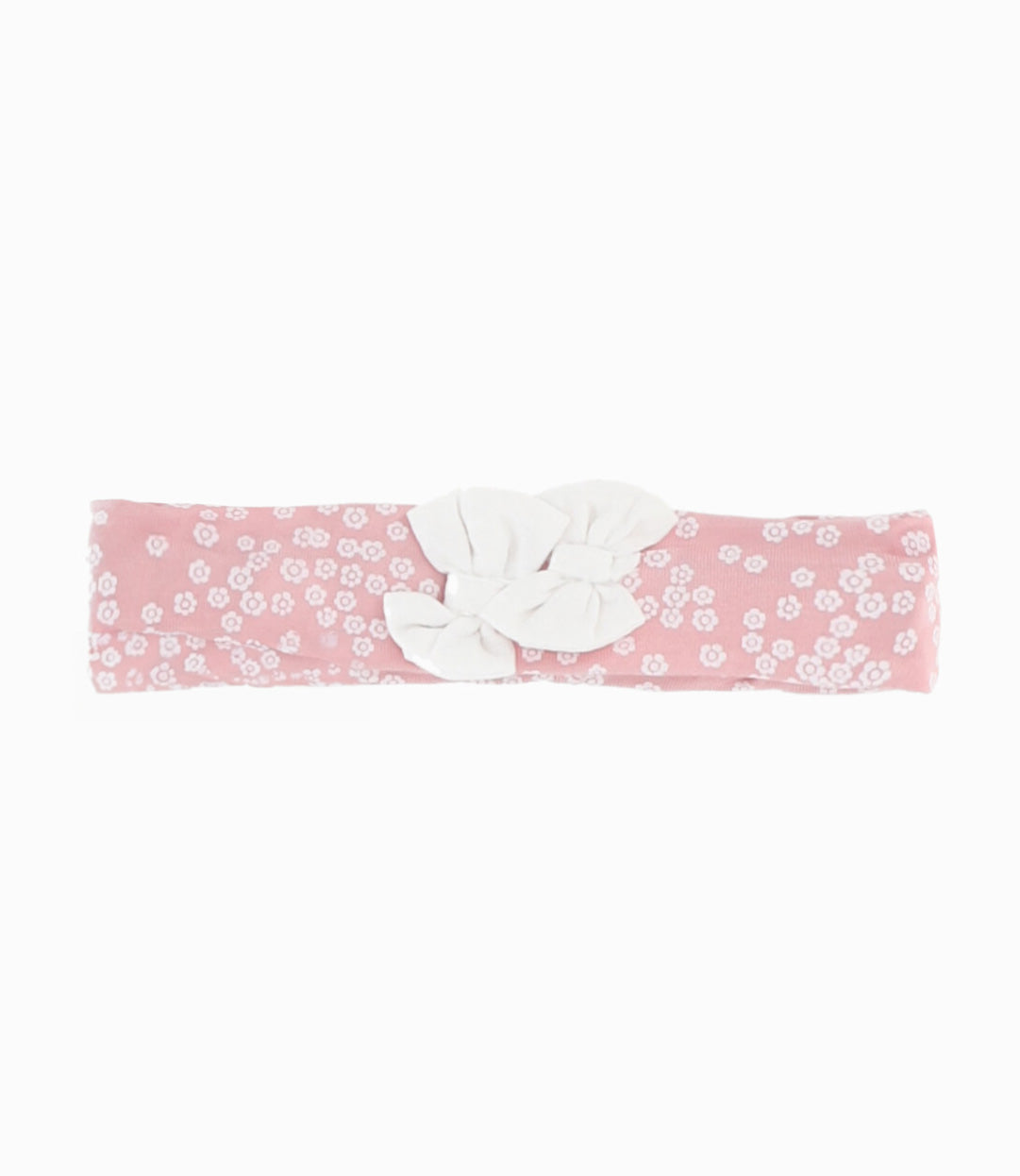 Cintillo recién nacida con lazo Talla única / Palo Rosa