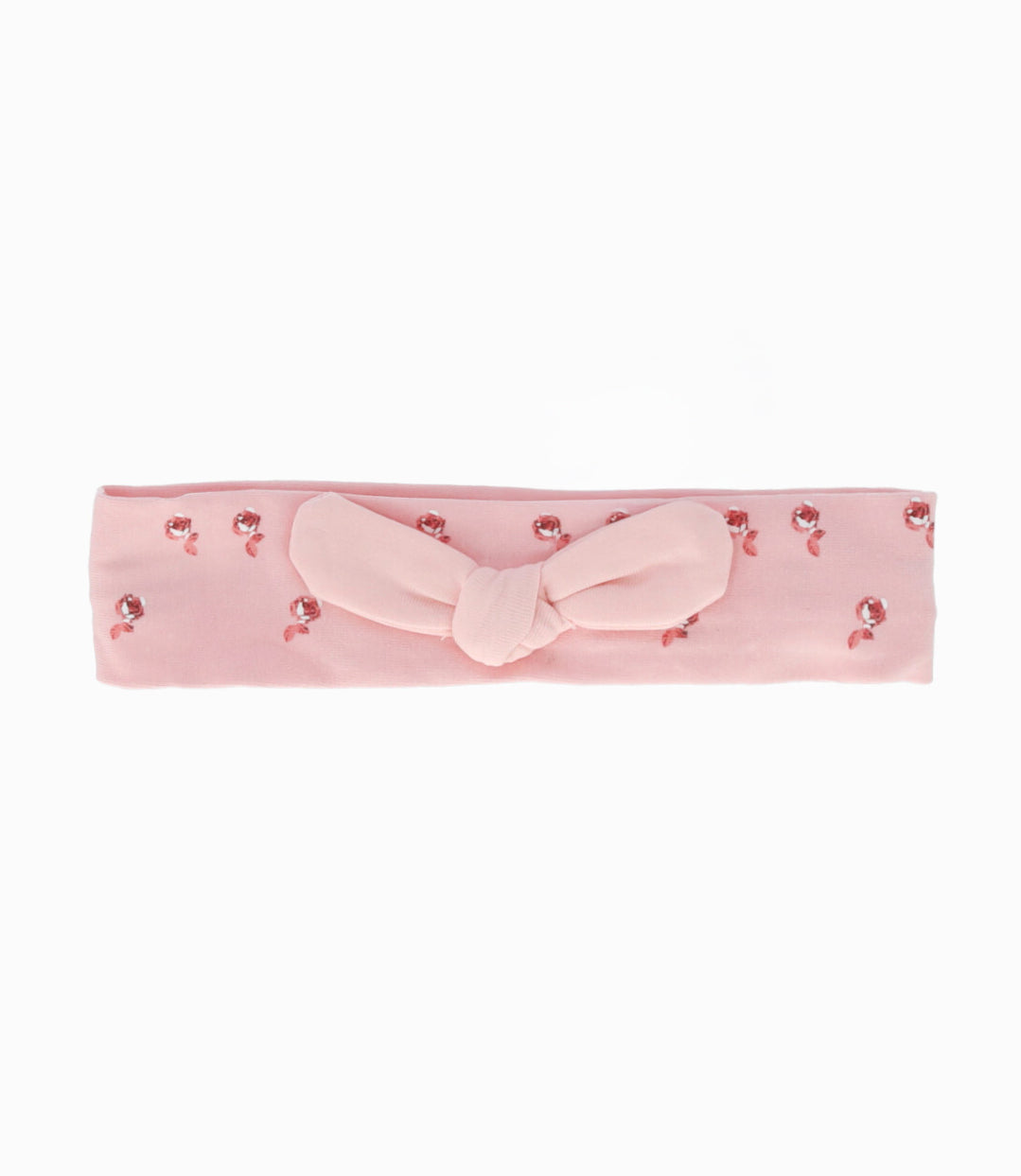 Cintillo recién nacida con lazo Talla única / Palo Rosa