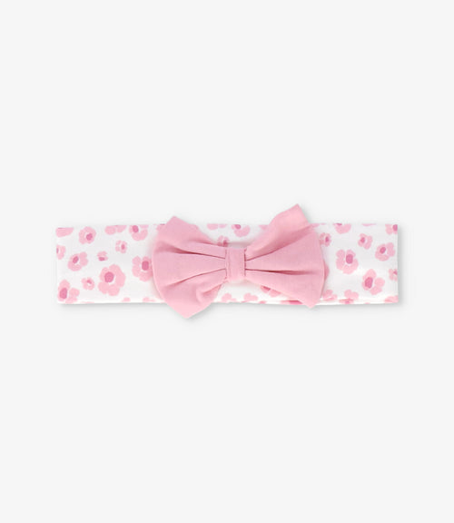 Cintillo tela recién nacida con lazo