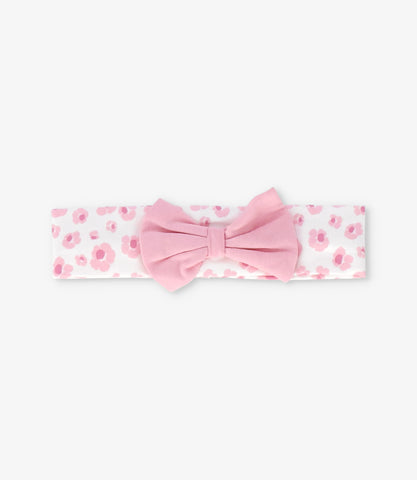 Cintillo tela recién nacida con lazo