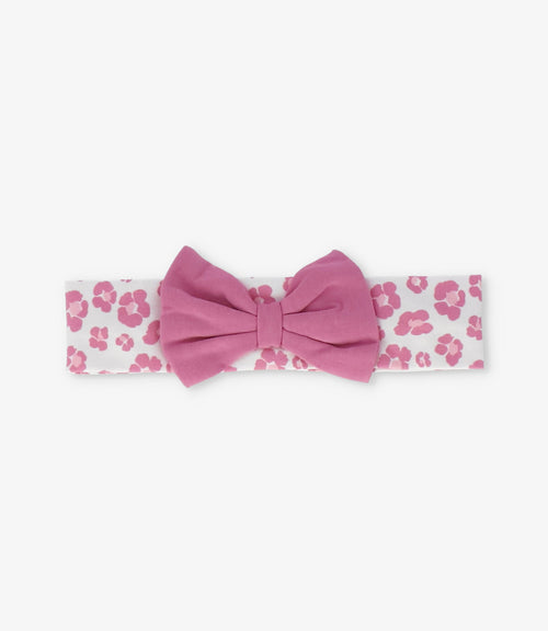 Cintillo tela recién nacida con lazo