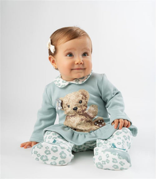 Enterito recién nacida animal print