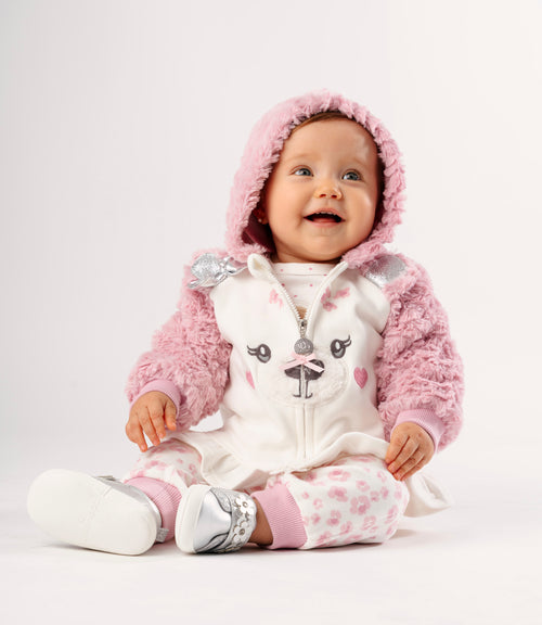 Buzo recién nacida con oso