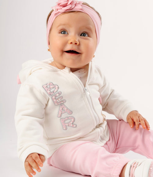 Buzo recién nacida con oso