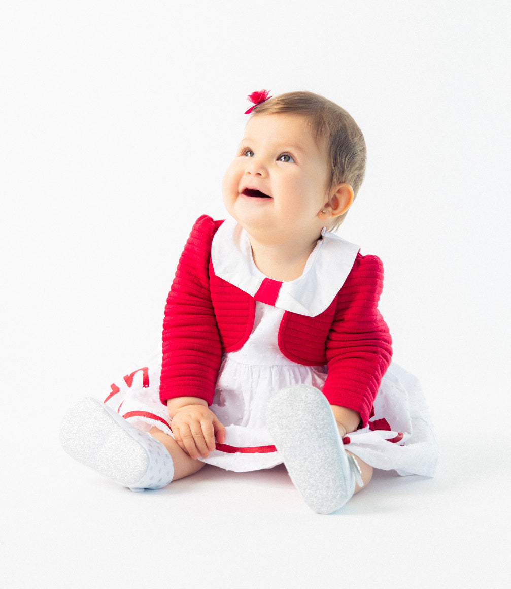 Vestido Recién Nacida Con Bolero