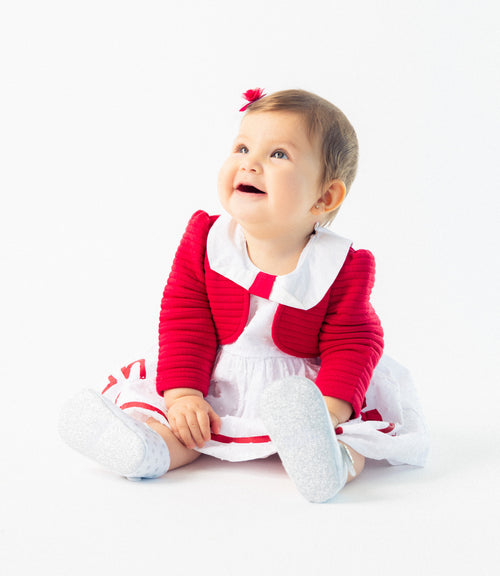 Vestido Recién Nacida Con Bolero
