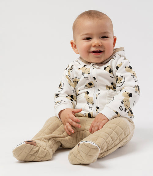 Buzo recién nacido con perritos